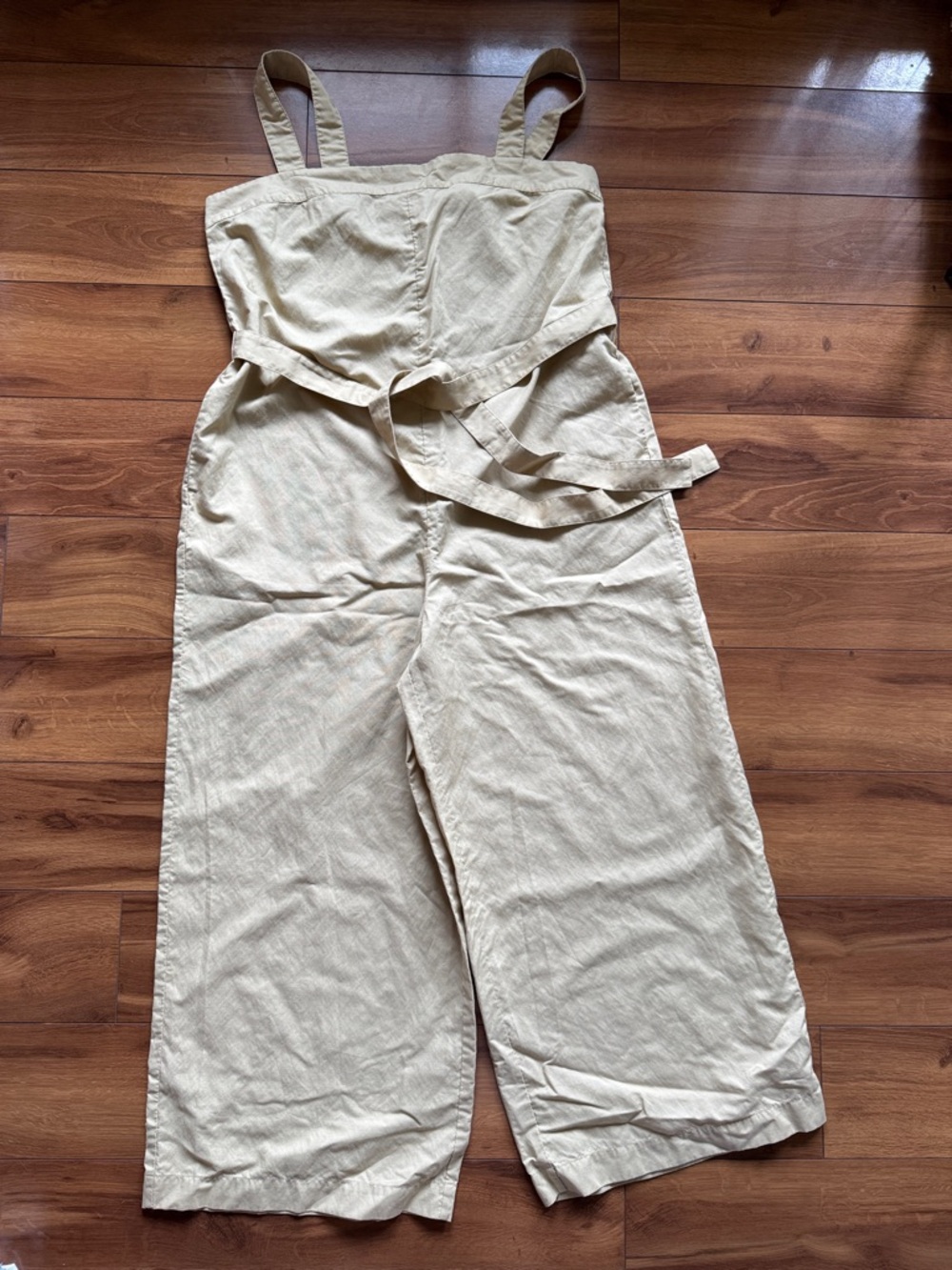 Uniqlo Tan Wide leg Jumpsuit L